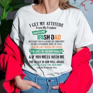 Awesome Irish Dad St Patrick’s Gifts T-Shirt